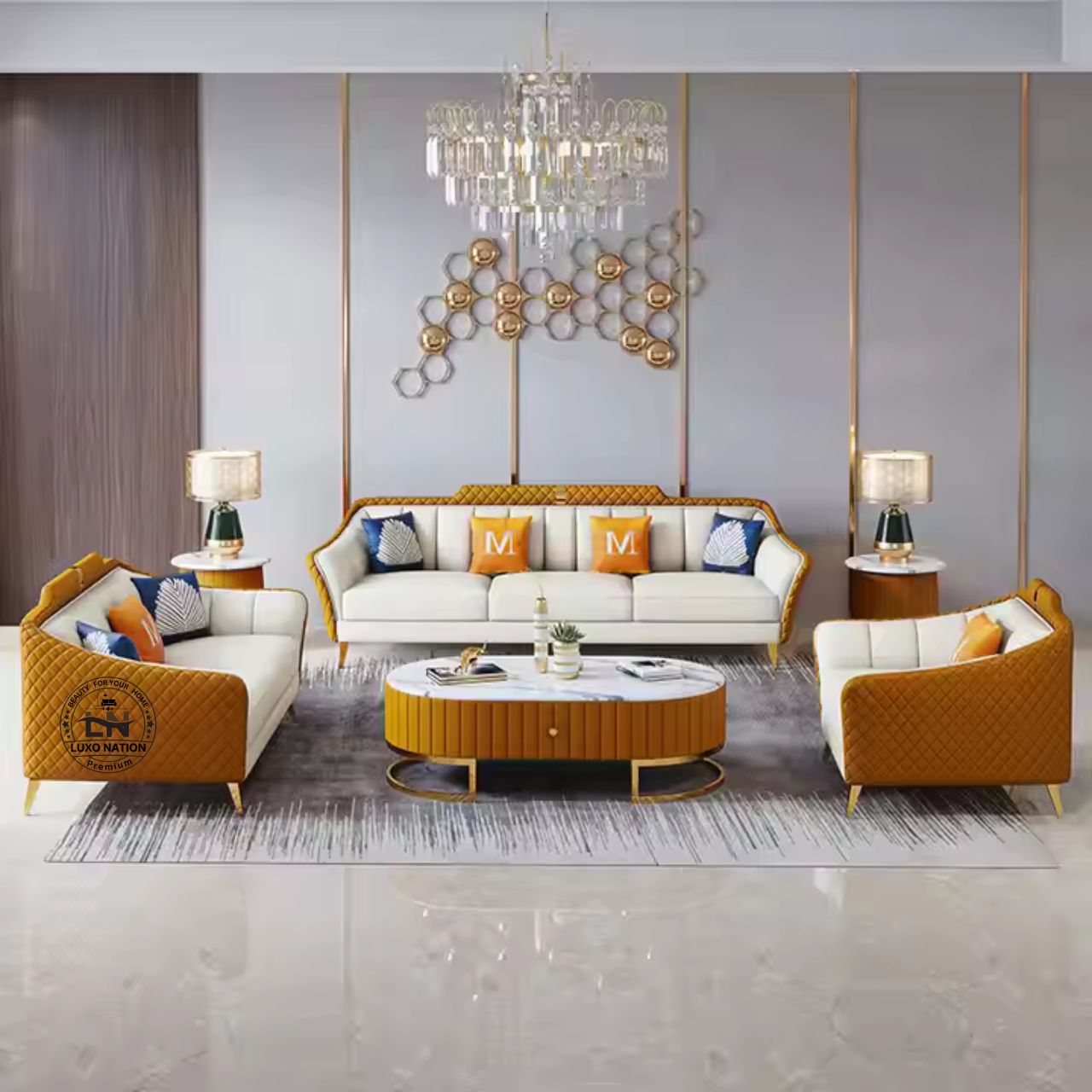 Luxo Nation Elite Premium Sofa – Luxury Comfort & Modern Design Sofa